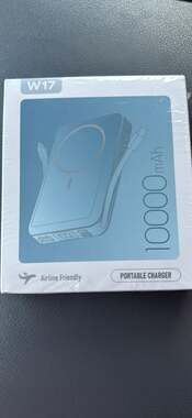 Aobbow W17 Magnetic Portable Charger 10000mAh Power Bank with Built-in Cables